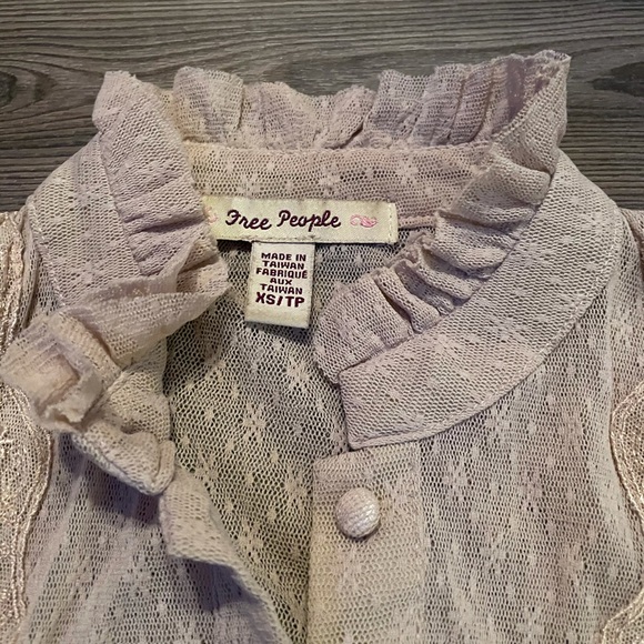 Free People Women’s Tan Blouse XS - Picture 4 of 4